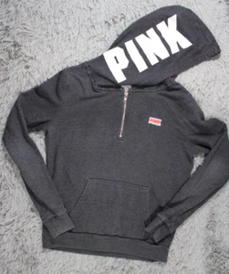 PINK Victoria's Secret Women's Small Hooded Full Zip Vintage Jacket - Picture 1 of 11