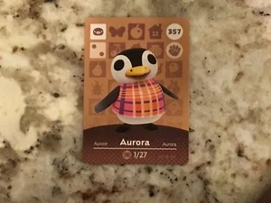 AURORA #357 Animal Crossing Amiibo Authentic Nintendo Mint Card From Series 4 - Picture 1 of 1