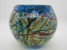 John Gerletti 6.25&#39;&#39; x 8.25&#39;&#39; M/C 1997 Cane Frit Vase Bowl Ventura Hot Glass USA