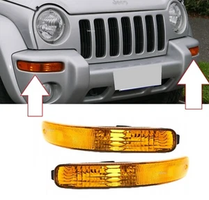 FRONT TURN SIGNAL INDICATOR SET / PAIR FITS FOR JEEP CHEROKEE/ LIBERTY 2001-2004 - Picture 1 of 10