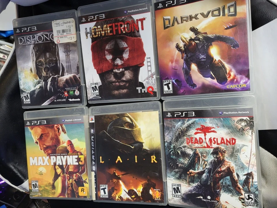 Lot Of 6 PlayStation 3 PS3 Games / COMPLETE GAME WITH CASE + ARTWORK+ MANUAL - Image 1 of 1