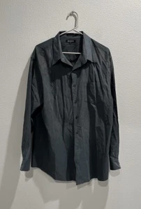 Brandini Mens Long Sleeve Shirt Polyester/Nylon Blend Gray XL Soft Fabric - Picture 1 of 8
