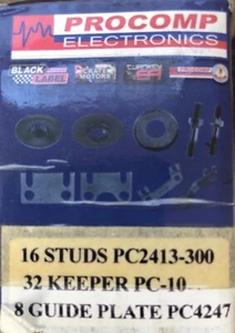 pro comp racing fastener kit Included 16 studs, 32 keeper, 8 guide plates - Picture 1 of 1