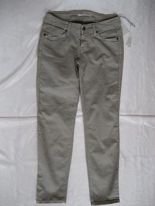Rich & Skinny Size 28 Bikini Crop Jean Khaki 86% Cotton 11% Poly 3% Spandex NWT - Picture 1 of 5