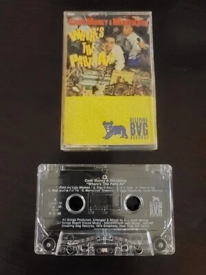 Cash Money & Marvelous Cassette Tape Where’s the Party At ? 1988 Rap RARE Album! - Image 1 of 2