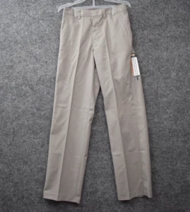Dickies School Wear Boys 18 RG Gray Pants 26x30 Flat Front Straight Leg Uniform - Picture 1 of 9