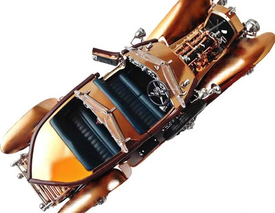 Rolls Royce 1:24Classic Car18Vintage Antque12 Rare Custom Built REAL Copper Body - Image 1 of 4