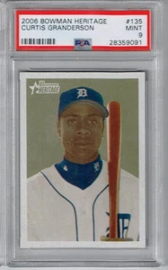 2006 Bowman Heritage Curtis Granderson PSA 9 - Picture 1 of 2