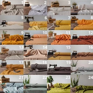Linen Fabric by the Yard – Soft, Breathable – Ideal for Sewing, Crafts & Decor - Picture 1 of 27