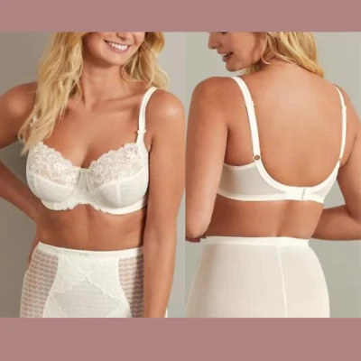 Sujetador de copa completa con aros Envy Panache [28H EE. UU.] NUEVO CON ETIQUETAS $72 en marfil #U675 Foto 1 de 4