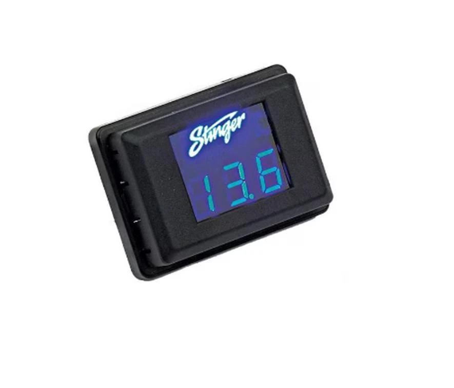 STINGER SVMB - 3 Digit LED 12v Volt Voltage Car Meter Display (Blue display) - Image 1 of 1