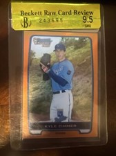 2012 Bowman Chrome Draft Picks Orange Refractors /25 Kyle Zimmer #BDPP10 BGS 9.5