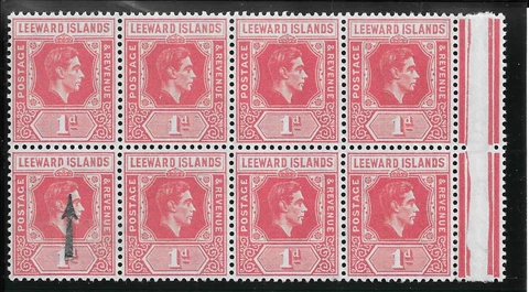 LEEWARD ISLANDS    SG99ca     LINE     "DI" FLAW       MINT NEVER HINGED Cover