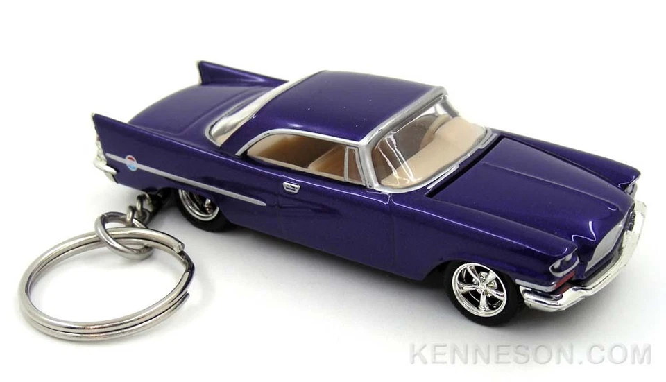 1957 Chrysler 300C Purple Key Chain Ring Fob Keychain - Image 1 of 1
