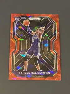 2020-21 Prizm Basketball #262 Tyrese Haliburton Red Ice RC - Picture 1 of 2