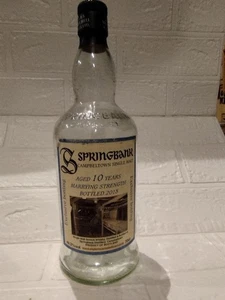 Springbank 10 Jahre 2015 Distillery Leerflasche Limited Edition Selten Japan - Bild 1 von 3
