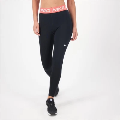 Nike Women's Pro 365 Mid-Rise Leggings CZ9779-018 Black Pink Size XS New w/tags - Image 1 of 4