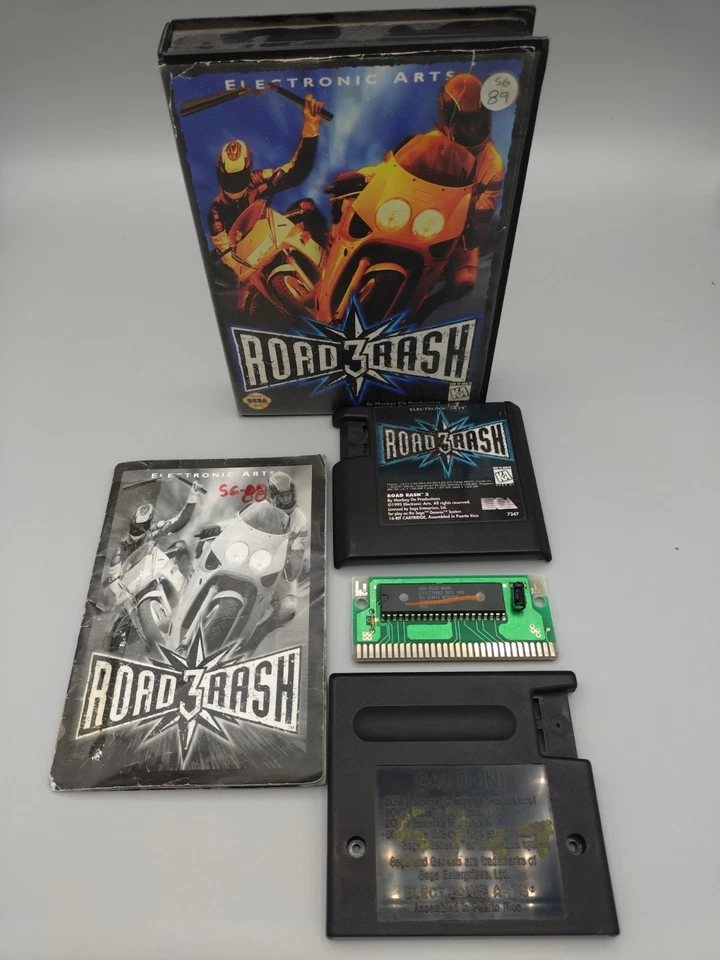 Road Rash 3 for Sega Genesis Complete In Box CIB  - Image 1 of 2