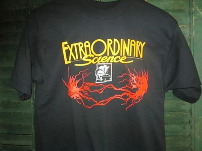 Deadstock Vtg 1990s Extraordinary Science FOTL Nikola Tesla T Shirt USA NWOT M - Image 1 of 4