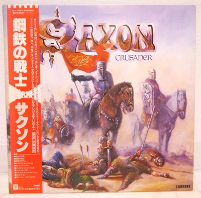 SAXON / CRUSADER JAPAN ISSUE LP W/OBI, INSERT - Image 1 of 4
