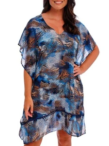 Ropa de playa Fantasie Seraya Sands Kaftan longitud media cuello en V playa cubierta traje de baño - Imagen 1 de 25