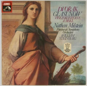 NATHAN MILSTEIN DVORAK & GLAZUNOV VIOLIN CONCERTOS EMI GERMANY STEREO LP AS NEW - Picture 1 of 3