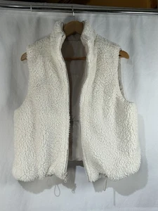 Sherpa Wendeweste, creme, hellbraun, klein, verstellbarer Boden, - Bild 1 von 5