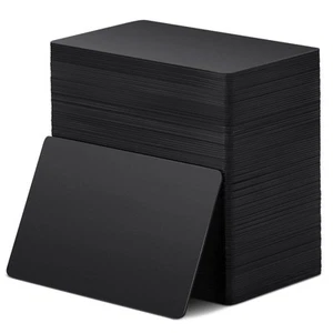 100 Pcs NFC Blank PVC Black Cards Chip 868 Bytes Memory Color Cards Digital P - Picture 1 of 7