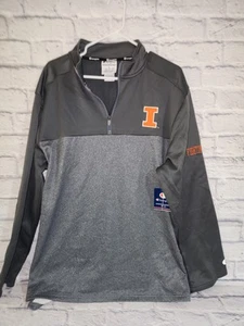 Champion Illinois Fighting Illini 1/4 Zip Pullover Size Large - Picture 1 of 6