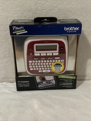 Brother P-touch PT-D200SA Label Maker W/Bonus Tape & Labeling Idea Booklet NEW - Image 1 of 4
