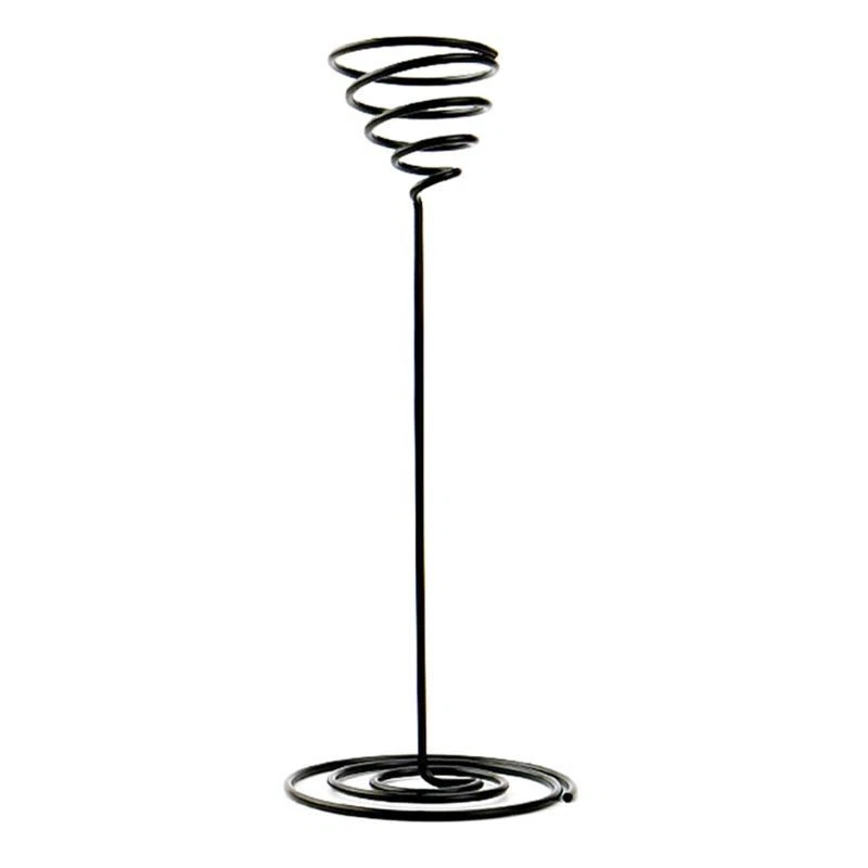 Soporte para maceta de planta con base de piña de aire de hierro negro creativo soporte para bola casera Foto 1 de 4