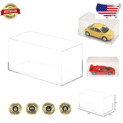 Collector's Clear Display Case 1:32 Scale Cars, 8" Wide, Secure Protection - Image 1 of 4