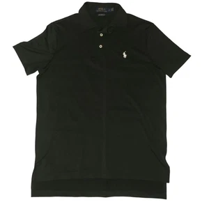 Polo Ralph Lauren Polo Para Hombres Pequeño Negro Rendimiento Elastizado Poni Logo Golf - Imagen 1 de 24