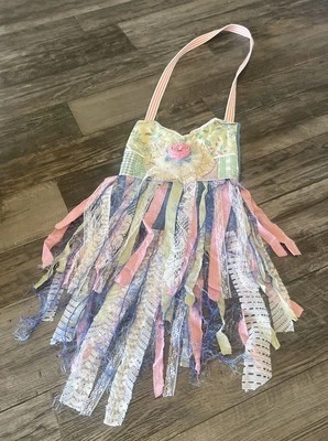 Bandolera vintage hecha a mano con flecos reciclados festival hippie boho bolso Foto 1 de 4