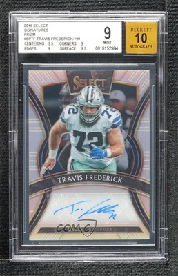 2019 Panini Select Signatures /199 Travis Frederick #SP-TF BGS 9 MINT Auto - Image 1 of 2
