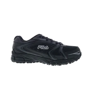 Fila Memory Reckoning 7 Slip Resistant Steel Toe Mens Black Athletic Shoes - Picture 1 of 4