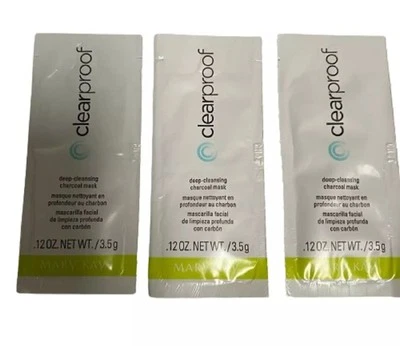 玫琳凯透明深层清洁木炭面膜 0.12 盎司 3 包 — 第 1/3 张图片