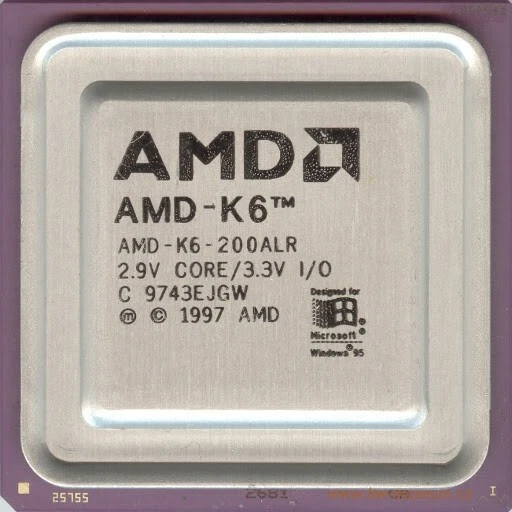 AMD-K6/PR2-200ALR - B 9718EJAW - 200 Mhz - bus 66 Mhz - socket 7 - Immagine 1 di 1