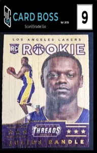 2014-15 Panini Threads Wood #374 Julius Randle RC LA Lakers - Dig. Graded 9 Mint - Picture 1 of 3