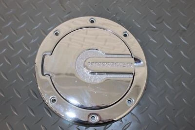 03-07 Hummer H2 Gas Fuel Tank Door Chrome Cover (Lightly Weathered) - Image 1 of 4