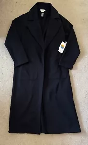 Neu mit Etikett Vuori Restore Trenchcoat Fleece Sweatshirt Jacke * schwarz * Large - Bild 1 von 5