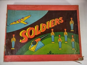 "Soldatini" vintage anni '40 della Concord Toys Company - RARO!! Gioco Cannone  - Foto 1 di 21