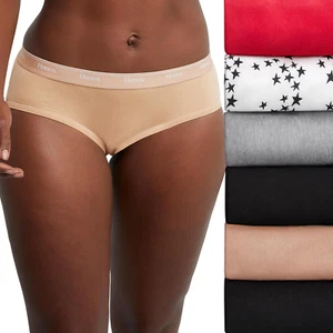 Women'S Originals Hipster Panties, Breathable Stretch Cotton Underwear, 6-Pack M - Picture 1 of 11