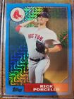 2017 Topps Silver Promo Pack Rick Porcello Blue Chrome Refractor 29/115 #87-RP