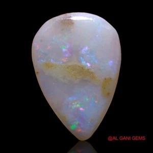 3.00 Cts Natural Fire Opal Gemstone Necklace Supply Pear Rough 15x10x3 mm - Picture 1 of 11