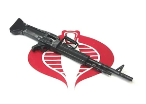 GI Joe Militär Waffe silber schwarz Maschinengewehr Maßstab 1:6 12" Figur Zubehör - Bild 1 von 1