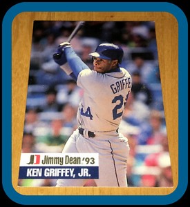 SEATTLE MARINERS 1993 JIMMY DEAN KEN GRIFFEY JR EX+NM CONDITION NUMBER 11