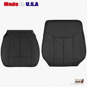 2012 2013 2014 Ford F150 Driver Bottom & Top Perforated Leather Seat Cover Black - Bild 1 von 5