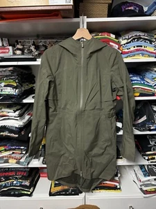 Lululemon Damen Regenjacke Größe 4 Grün Mantel mit Kapuze - Bild 1 von 6