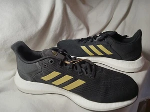Adidas Pureboost 21 Black Gold Womens US Size 6 (Y155) - Picture 1 of 9